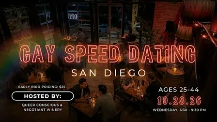 Gay Speed Dating (Ages 25-44)