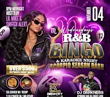 [SCORPIO SEASON PARTY] R&B BINGO + KARAOKE NIGHT  @ Brew City