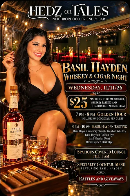 Basil Hayden Whiskey Tasting & Cigar Night