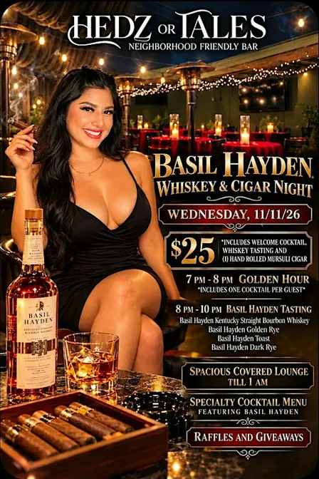 Basil Hayden Whiskey Tasting & Cigar Night