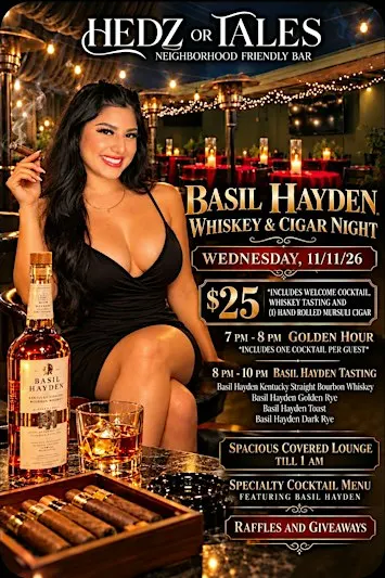 Basil Hayden Whiskey Tasting & Cigar Night