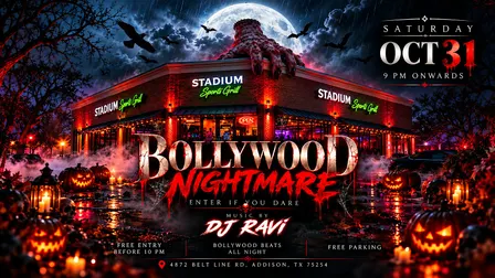 BOLLYWOOD NIGHTMARE -HALLOWEEN PARTY