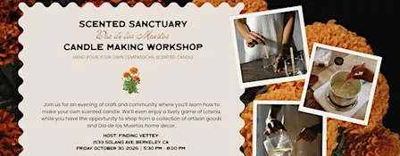 Scented Sanctuary: Día de los Muertos Candle Making Workshop