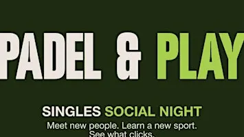Padel & Play: Fun Social for Singles