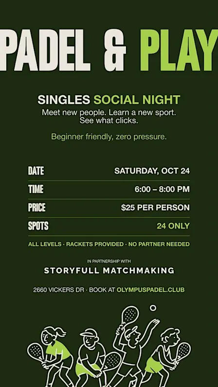 Padel & Play: Fun Social for Singles