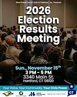 2026 Election Results Meeting (Your Voice, Community & Civic Power)