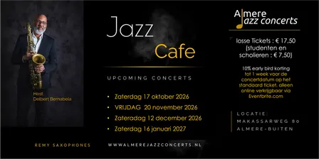 Jazzcafe VRIJDAG 20 November 2026