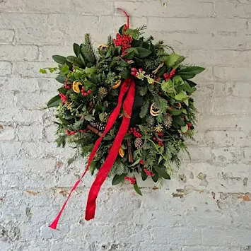 Christmas Wreath Making Workshop with Bright Blooms