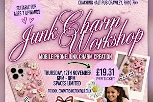 junk charm creation workshop