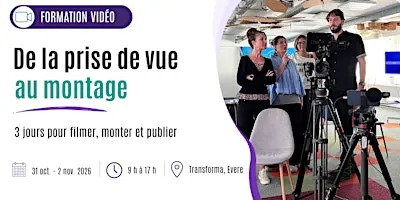 Formation Vidéo Réseaux Sociaux – De la prise de vue au montage