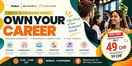 Own Your Career: Workshop & Networking Event Basel