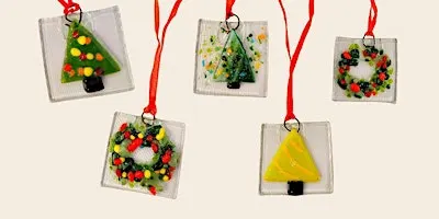Make you Own Fused Glass Christmas Tree Decorations