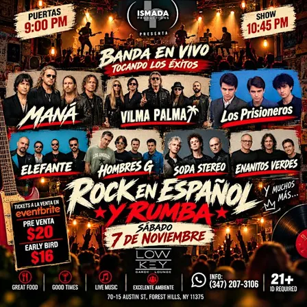 Rock en Español & Rumba!  Banda en Vivo | NYC