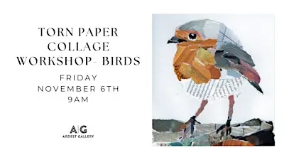 Torn Paper Collage Workshop - Birds