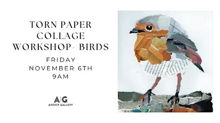 Torn Paper Collage Workshop -  Birds