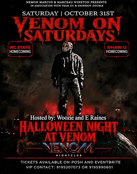 Venom on Saturdays: Homecoming Halloween Night at Venom