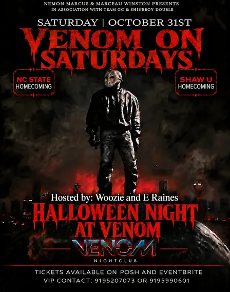 Venom on Saturdays: Homecoming Halloween Night at Venom