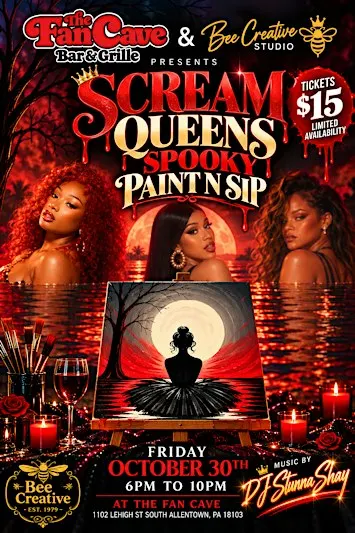 SCREAM QUEENS: SPOOKY PAINT N SIP