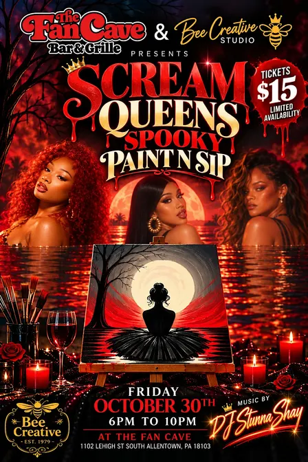 SCREAM QUEENS: SPOOKY PAINT N SIP