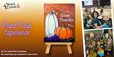 Cape Coral Sip and Paint – Pumpkins & Give Thanks at The French Press