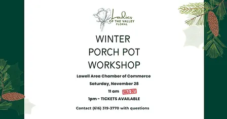 Winter Porch Pot Workshop