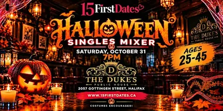 15FirstDates Halifax Halloween Singles Mixer