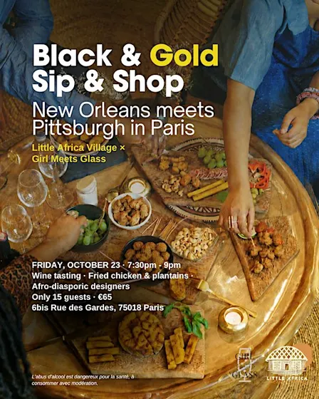 Black & Gold Sip & Shop — New Orleans meets Pittsburgh in Paris