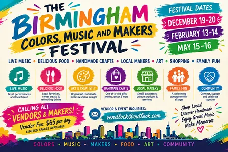 THE BIRMINGHAM COLORS, MUSIC AND MAKERS FESTIVAL