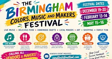 THE BIRMINGHAM COLORS, MUSIC AND MAKERS FESTIVAL