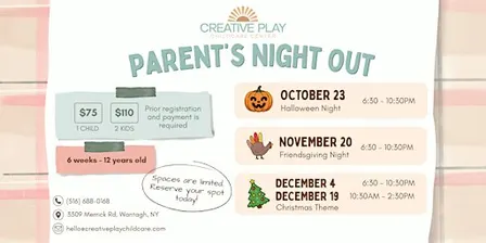 Parent's Night Out! October Halloween Fun