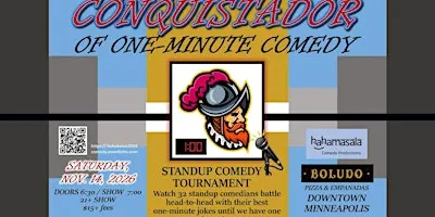 Conquistador of Standup Comedy Contest at Boludo in Downtown Minneapolis