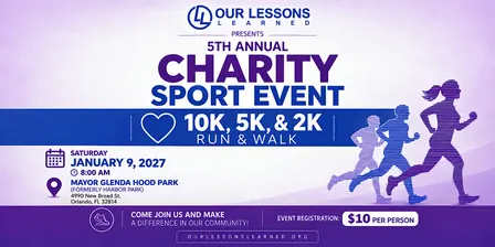 5th Annual Charity Run & Walk – 10K, 5K, 2K | Orlando