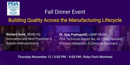 PDA Canada Fall Event - Montreal