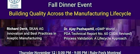 PDA Canada Fall Event - Montreal