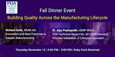 PDA Canada Fall Event - Montreal
