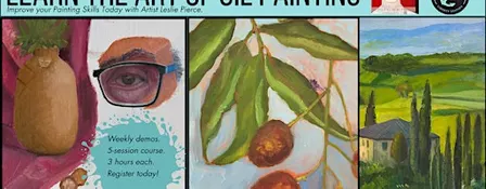 Learn the Art of Oil Painting with Artist Leslie Pierce/ 5 Sessions.