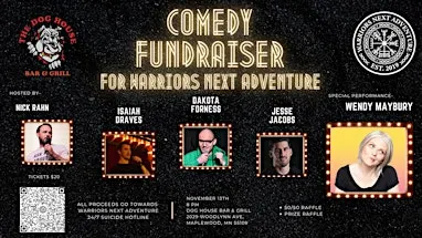 Comedy Fundraiser For Warriors Next Adventure