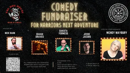 Comedy Fundraiser For Warriors Next Adventure