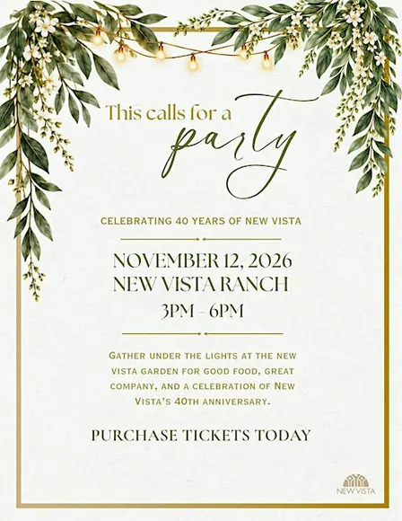 NEW VISTA’S ANNIVERSARY GARDEN PARTY