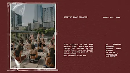 between—us™ x BRTTN// — Rooftop Boat Pilates
