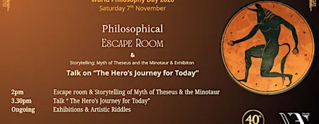 Philosophical Escape Room & Talk on 'The Hero's Journey for Today"