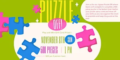 NASH Puzzle Competition - November 8th