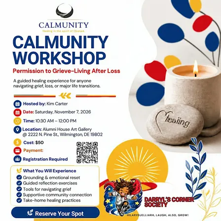Grief Support & Healing Workshop - Calmunity Wilmington