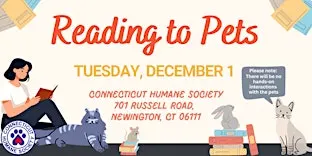 Reading to Pets Newington - Tuesday, December 1