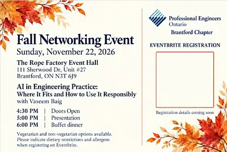 PEO Brantford Chapter: Fall Networking Dinner