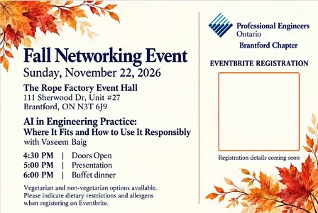 PEO Brantford Chapter: Fall Networking Dinner