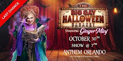 Ginger Minj's Big Gay Halloween Cabaret