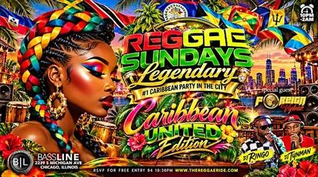 REGGAE SUNDAY: The #1 Caribbean Party In The City