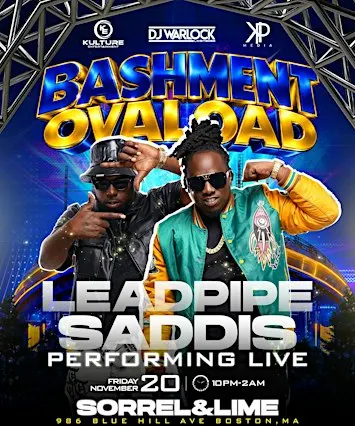 BASHMENT OVALOAD! Leadpipe & Saddis performing LIVE