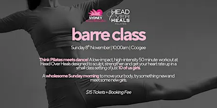 Barre Class | Sydney Working Holiday Girls x Head Over Heals